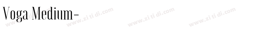 Voga Medium字体转换